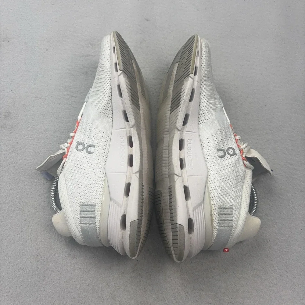 On Cloudnova Shoes Womens Size 9 White CloudTec Running Sneakers Mesh Athletic